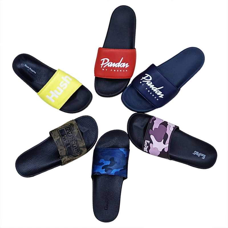 Custom Logo Slippers Men Plain Blank Slide Sandal